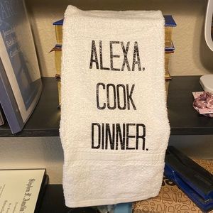 Alexa cook dinner hand towel